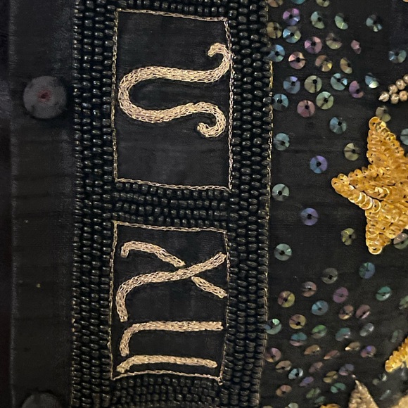 Celestial Beaded black Jacket, by Signatures Miami - Picture 5 of 8